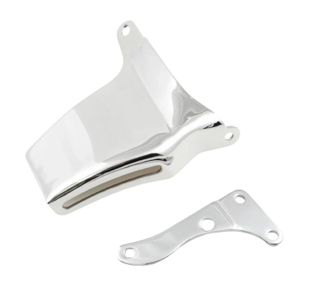 Mr. Gasket 5171 - Alternator Brackets - Chrome - Fits 1969-1975 Chevrolet Small Block with Long Water Pump
